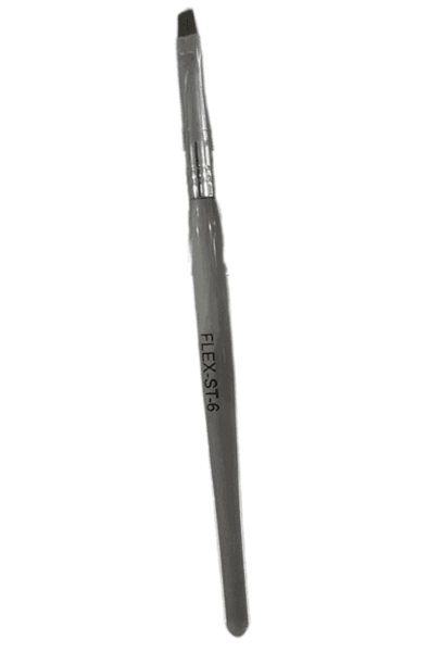 Flex Gel Brush - CLEAR Handle - Straight ST6