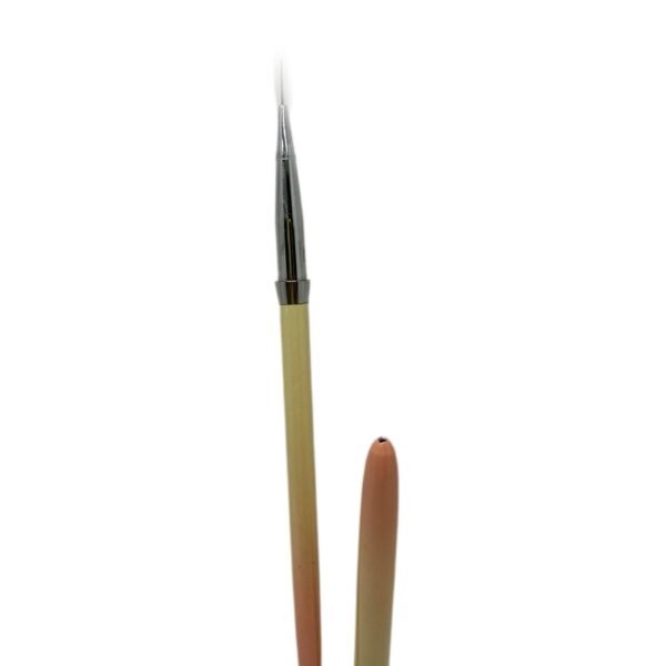 Flex Gel Brush - YELLOW ORANGE Handle with Cap - Pointy P1-11