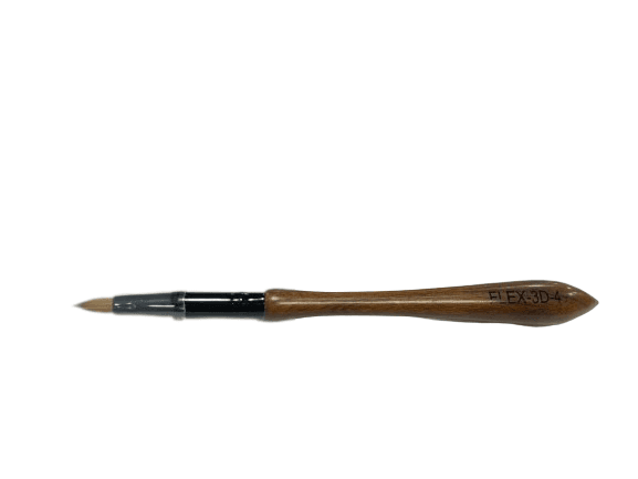 Flex Gel Brush 3D - DARKWOOD Handle -04
