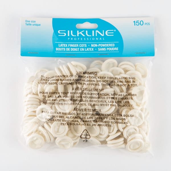 Silkline - Latex Finger Cots - Non Powder (150 Pcs)