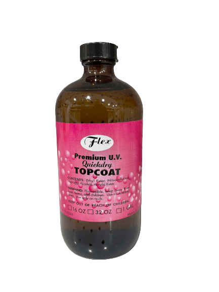 Flex Spa Collection - Premium U.V Quick Dry Top Coat PINK - 16 oz