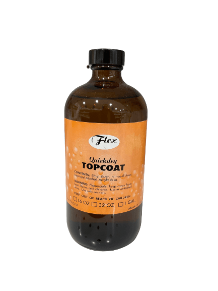 Flex Spa Collection - Quick Dry Top Coat ORANGE Polish 16 oz