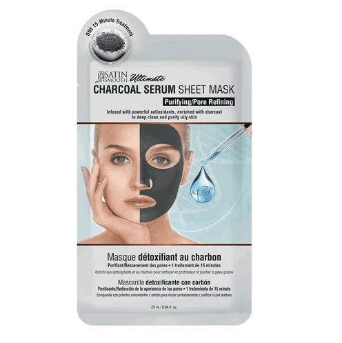 Satin Smooth - Sheet Mask - CHARCOAL SERUM