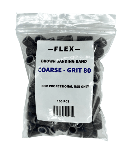 Flex - BROWN SANDING BAND COARSE - 100 pcs