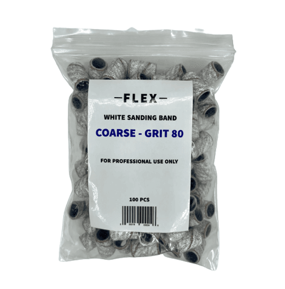Flex - WHITE SANDING BAND COARSE - 100 pcs