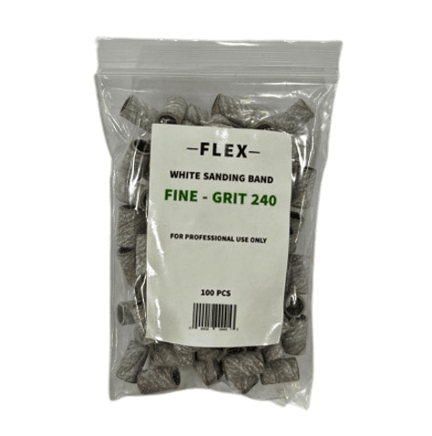 Flex - WHITE SANDING BAND FINE - 100 pcs 