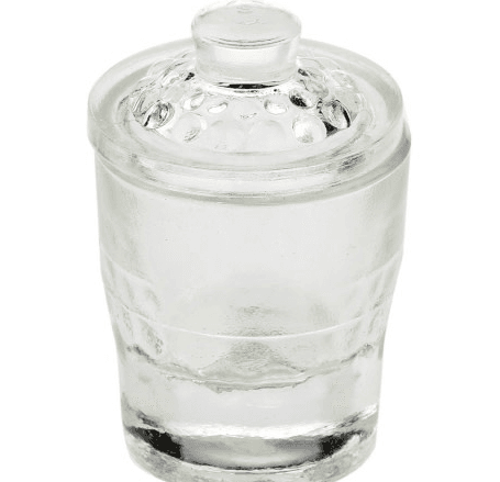 Dappen Dish Glass (With Lid) 