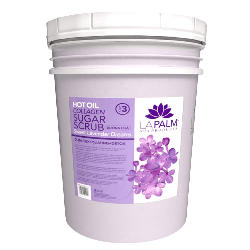 Bucket La Palm Hot Oil Sugar Scrub Sweet Lavender Dreams