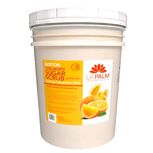 Bucket La Palm Hot Oil Sugar Scrub Tangerine Orange