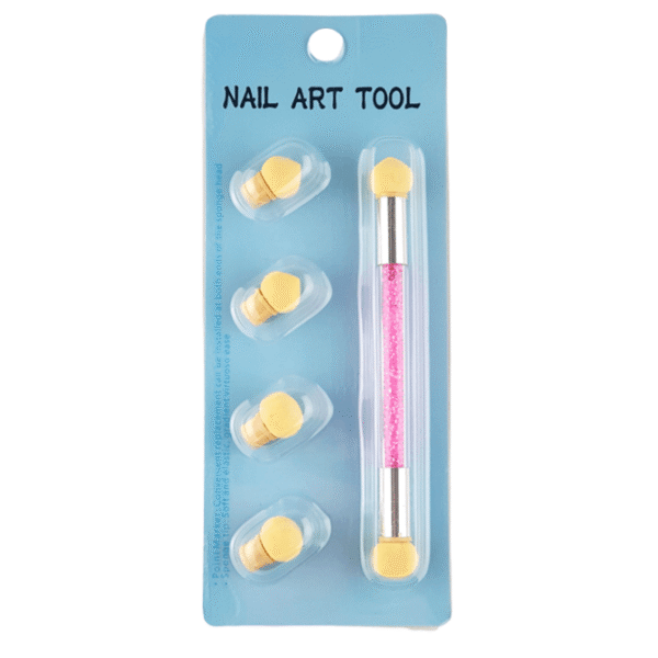 Ombre Sponge Nail Art Tool + 4Head 