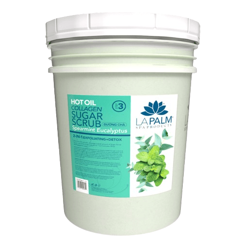 Bucket La Palm Hot Oil Sugar Scrub Spearmint