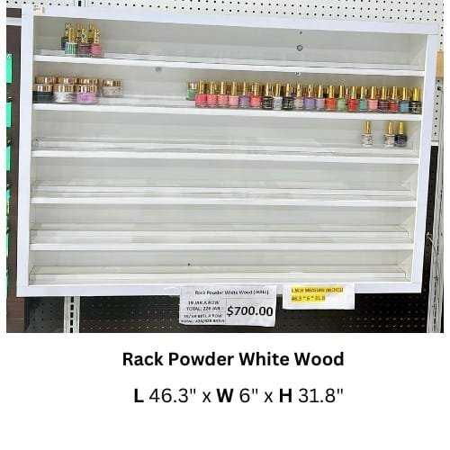 Rack Powder White Wood